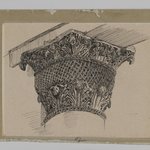 Capital from the Mosque of El-Aksa (Chapiteau de la mosqu&eacute;e dEl Aksa)