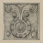 Wreath in Bas-relief in the Mosque of El-Aksa (Une couronne, bas-relief, mosqu&eacute;e dEl Aksa)