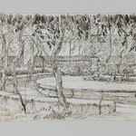 Garden of the Citadel, Caire (Jardin de la citadelle, Caire)