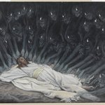 Jesus Ministered to by Angels (J&eacute;sus assist&eacute; par les anges)