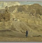 The Mokattam from the Citadel of Cairo (Le Mokatam au-dessus dela citadelle du Caire.)