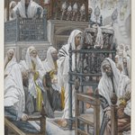 Jesus Unrolls the Book in the Synagogue (J&eacute;sus dans la synagogue d&eacute;roule le livre)