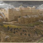 Reconstruction of the Temple of Herod, Southeast Corner (Reconstitution du temple dH&eacute;rode. Angle sud-est.)