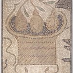 Mosaic of Square Basket with Fruit