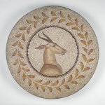Mosaic of a Gazelle in a Vine