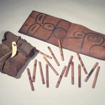 Bag with 65 Inlaid Gambling Sticks (QsEn)