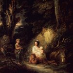 Halt of Traveling Peasants by a Woodside