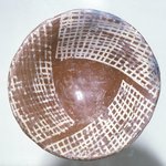 Conical Cup with White Decoration on Interior