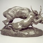 Panther Seizing a Stag (Panth&egrave;re saisissant un cerf)