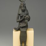 Seated Statuette of Isis Holding Horus