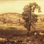Landscape with Pigs (Autumn Landscape)