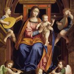 Madonna and Child Enthroned with Angels