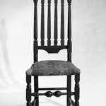 Baluster Back Chair With Carved Cresting