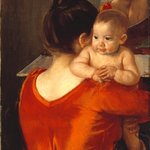 Woman in a Red Bodice and Her Child