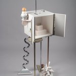 "Ode to a Soapstone Monkey" Cabinet-on-Stand