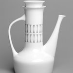 Coffeepot and Lid, Contempri Design, Eclipse Pattern