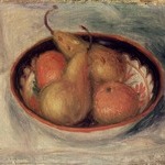 Pears and Oranges in a  Bowl
