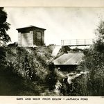 Gate and Wier from Below, Jamaica Pond