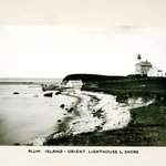 Lighthouse and Shore, Plum Island, Long Island