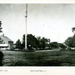 Street and Flagpole, Southampton, Long Island