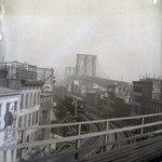 Brooklyn Bridge and Elevated Road to Fulton Ferry