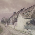 Street in Storm, Clovelly