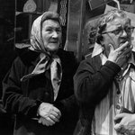 Untitled-Tearing Down of the 3rd Avenue EL (Two Women and a Man Watching Demolition)