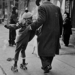 Girl Learning to Skate (Livonia Avenue, East New York), from the series An Era Past: Photographs of Brownsville and East New York, Brooklyn