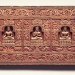 Manuscript Cover with the Five Tathagatas