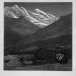 "There in the twilight cold and  gray, / Lifeless, but beautiful, he lay"