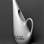 Pitcher, Poppytrail Line, Freeform Shape, California Aztec Pattern
