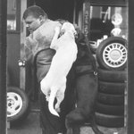 Robert with His Watchdogs, Bedford Avenue, Williamsburg, Brooklyn