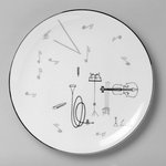 Plate, "Conversation/Music" Pattern