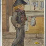 Police Gazette Newspaper Boy