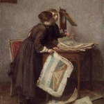 Children Looking at Prints