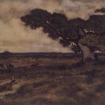 Bucks Near a Tree (Daims aupr&egrave;s dun arbre)