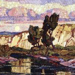 Creek at Moonrise