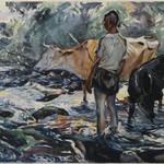 Boy with Cows