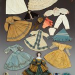 Pair of Socks or Booties, Sanitary Fair Doll