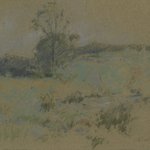 Study of Landscape (recto) / Unfinished Perspective Study (verso)