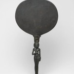 Mirror with Handle in the Form of Woman