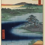 Robe-Hanging Pine, Senzoku Pond, No. 110 from One Hundred Famous Views of Edo
