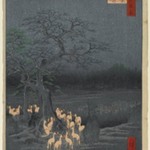 New Years Eve Foxfires at the Changing Tree, Oji, No. 118 from One Hundred Famous Views of Edo