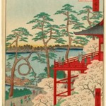 Kiyomizu Hall and Shinobazu Pond at Ueno, No. 11 in One Hundred Famous Views of Edo