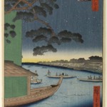 Pine of Success and Oumayagashi, Asakusa River, No. 61 from One Hundred Famous Views of Edo