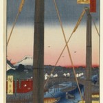 Inari Bridge and Minato Shrine, Teppozu, No. 77 from One Hundred Famous Views of Edo