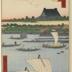 Teppozu and Tsukiji Honganji Temple, No. 78 from One Hundred Famous Views of Edo