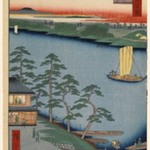 Niijuku Ferry, No. 93 from One Hundred Famous Views of Edo