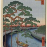 Five Pines, Onagi Canal, No. 97 from One Hundred Famous Views of Edo