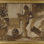 Nude Woman Drying Herself (Femme au Tub)